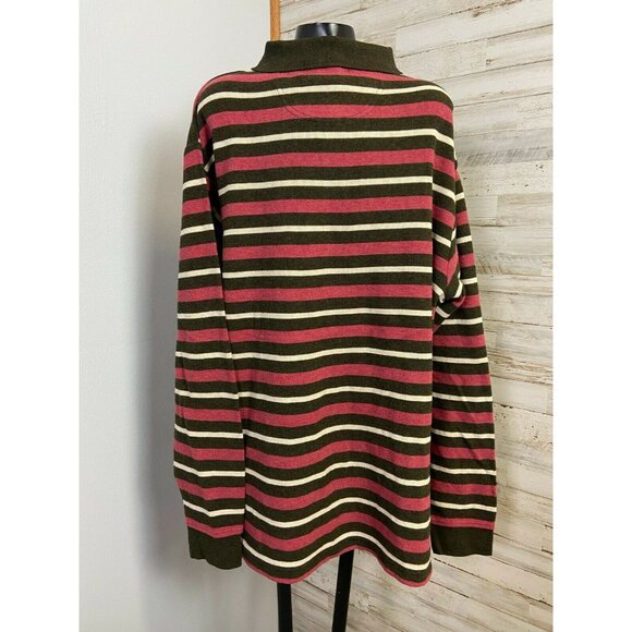 Daniel Cremieux Classics Men's Striped Long-Sleeved Polo Shirt XL 100% Cotton - Picture 2 of 3